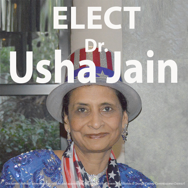 Dr. Usha Jain for Governor of Florida 2018